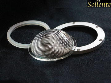 Lente anabbagliante della luce di vetro LED con l'anello dell'alluminio della guarnizione del silicone